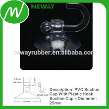 Small 25mm Suction Cup with Plastic Hook